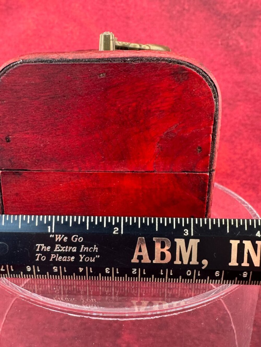 VINTAGE STYLE WOODEN JEWELRY OR TRINKET KEEPSAKE STRAGE DECORATIVE BOX - Picture 10 of 11